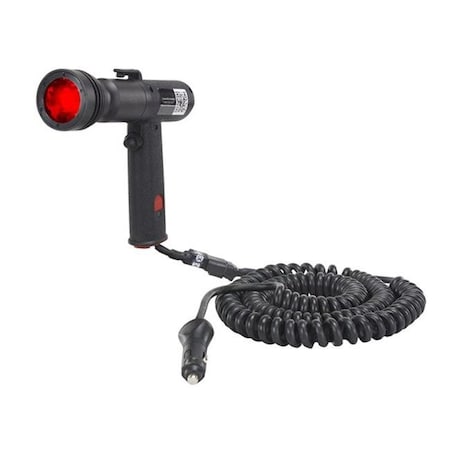 Larson Electronics Larson Electronics HL-85-3W1-RED 3 watt Red LED Handheld Hunting Pistol Grip Spotlight with 16 ft. Coil Cord HL-85-3W1-RED